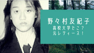 野々村友紀子の学歴