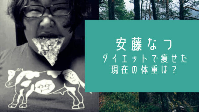 安藤なつダイエットで減量した現在の体重は 少食なのになぜ太ってた お笑い芸能headline
